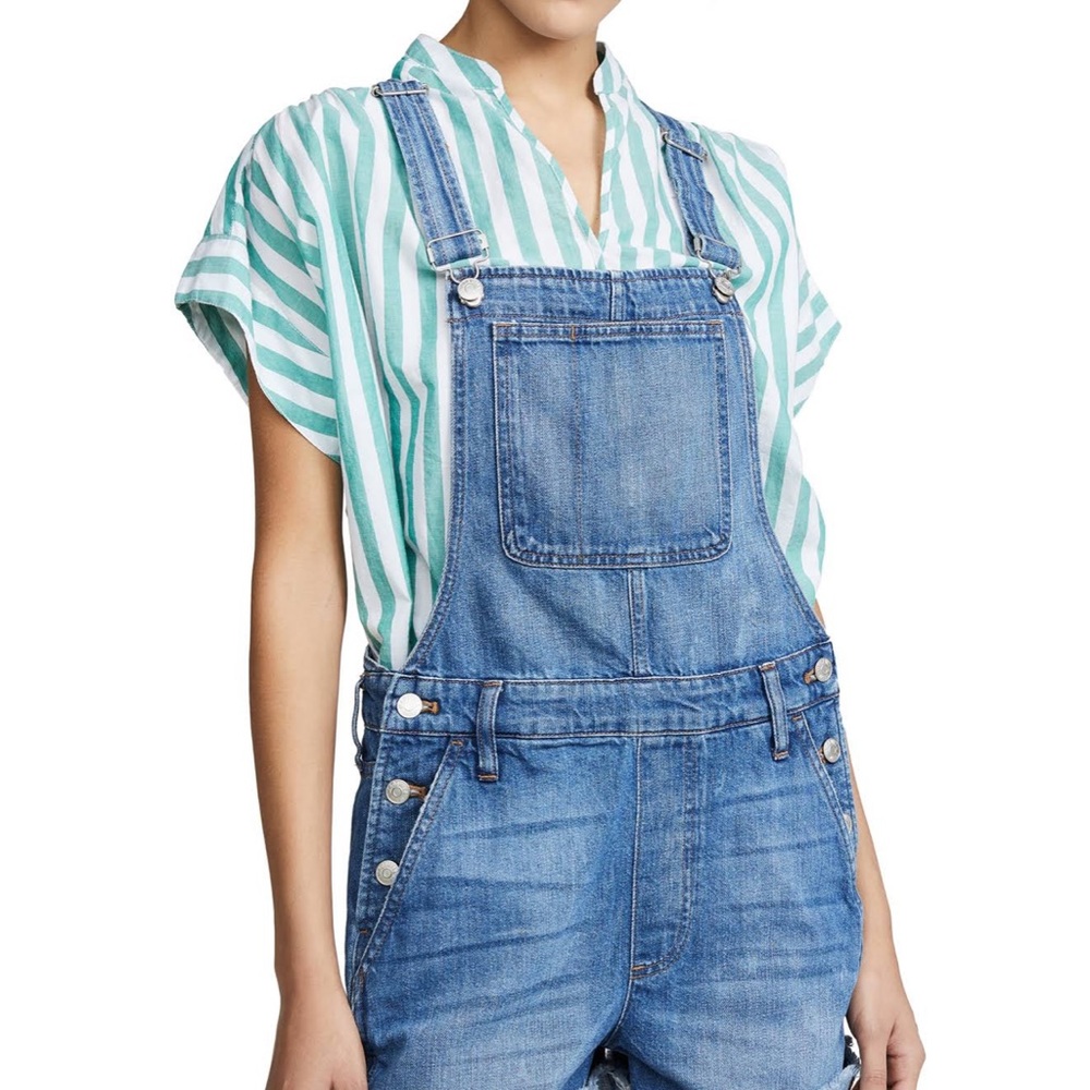 Madewell Adirondack Overall Shorts Size M